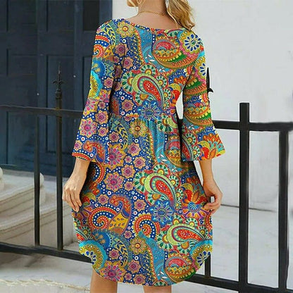 AS | Sukienka w stylu boho z kwiatowym nadrukiem