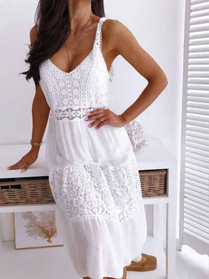 AS | Elegancka koronkowa sukienka boho