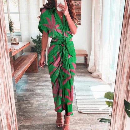 AS | Sukienka boho z wielokolorowym nadrukiem