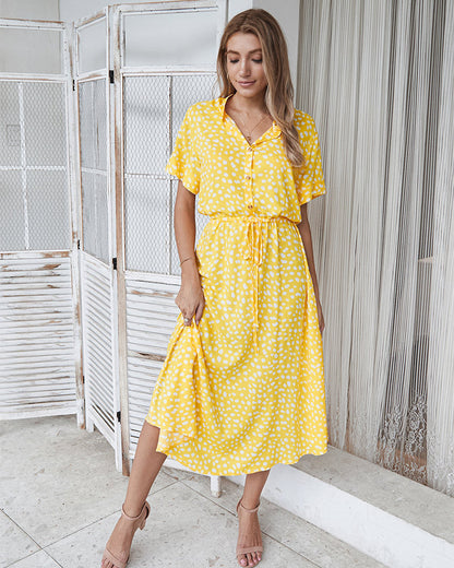 LB | Letnia sukienka midi w stylu boho