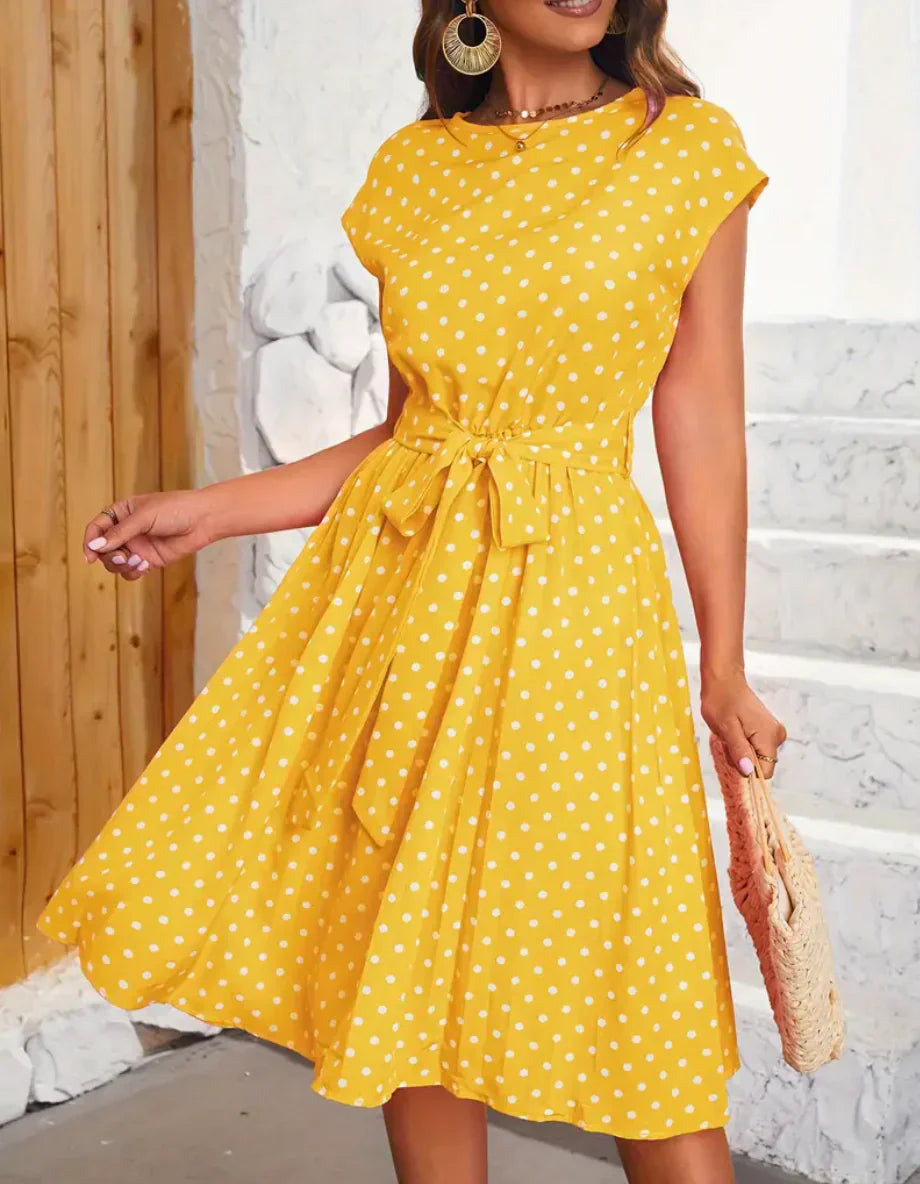 LB | Sukienka w kropki w stylu vintage, elegancka