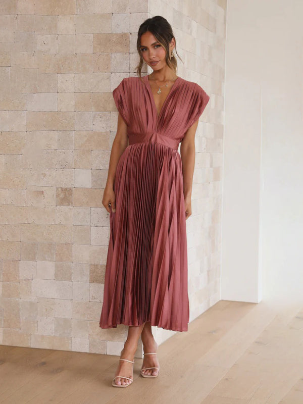 LB | Sukienka midi plisowana ChicSelect