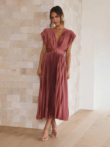 LB | Sukienka midi plisowana ChicSelect