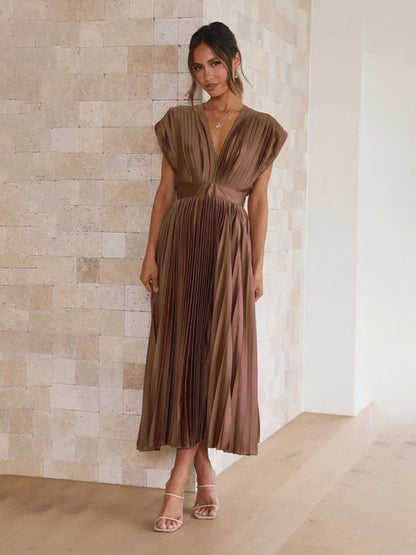 LB | Sukienka midi plisowana ChicSelect