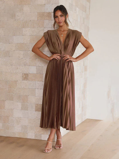LB | Sukienka midi plisowana ChicSelect