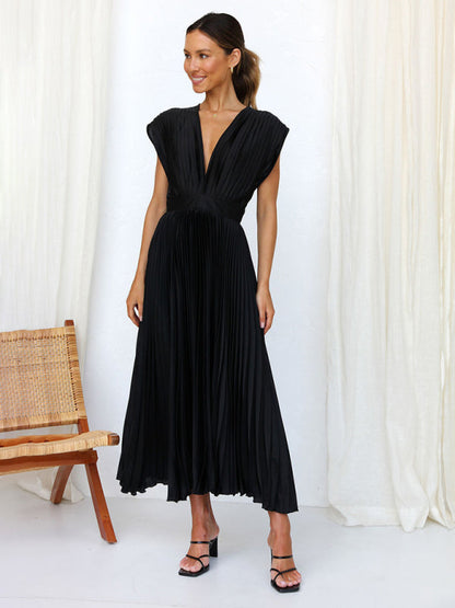 LB | Sukienka midi plisowana ChicSelect