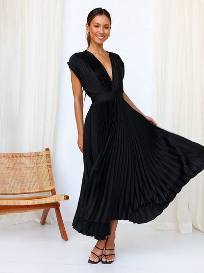 LB | Sukienka midi plisowana ChicSelect