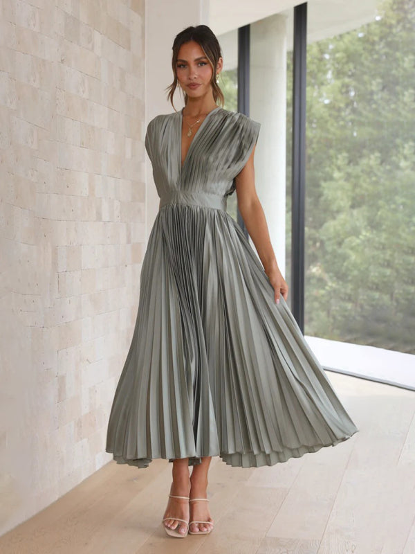 LB | Sukienka midi plisowana ChicSelect
