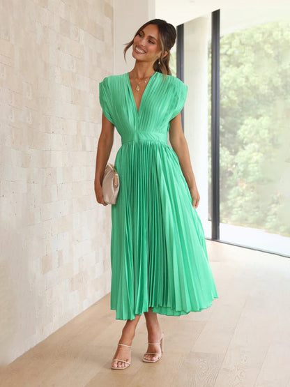 LB | Sukienka midi plisowana ChicSelect