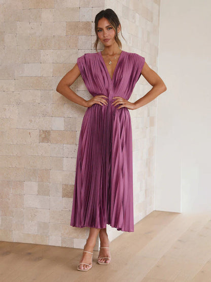 LB | Sukienka midi plisowana ChicSelect