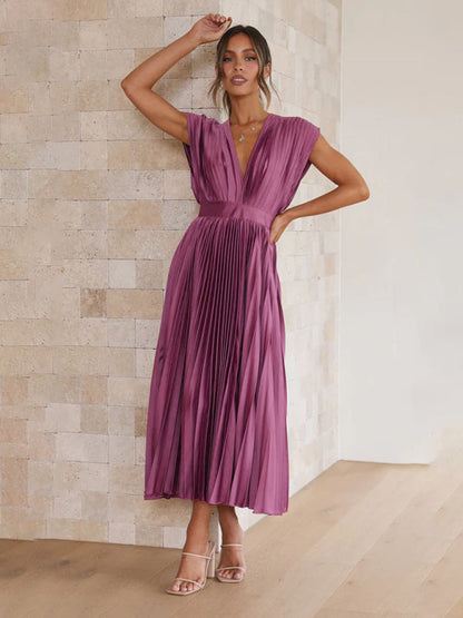 LB | Sukienka midi plisowana ChicSelect