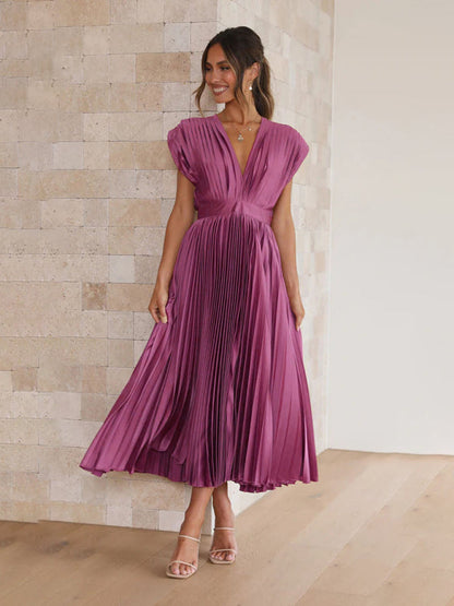 LB | Sukienka midi plisowana ChicSelect