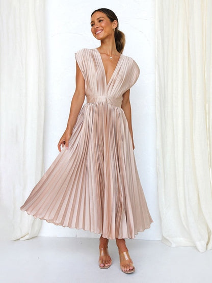 LB | Sukienka midi plisowana ChicSelect