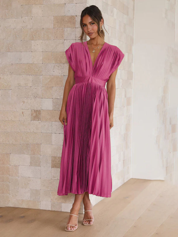 LB | Sukienka midi plisowana ChicSelect