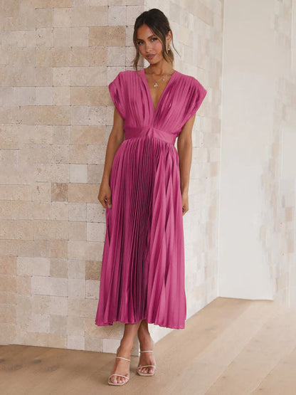 LB | Sukienka midi plisowana ChicSelect