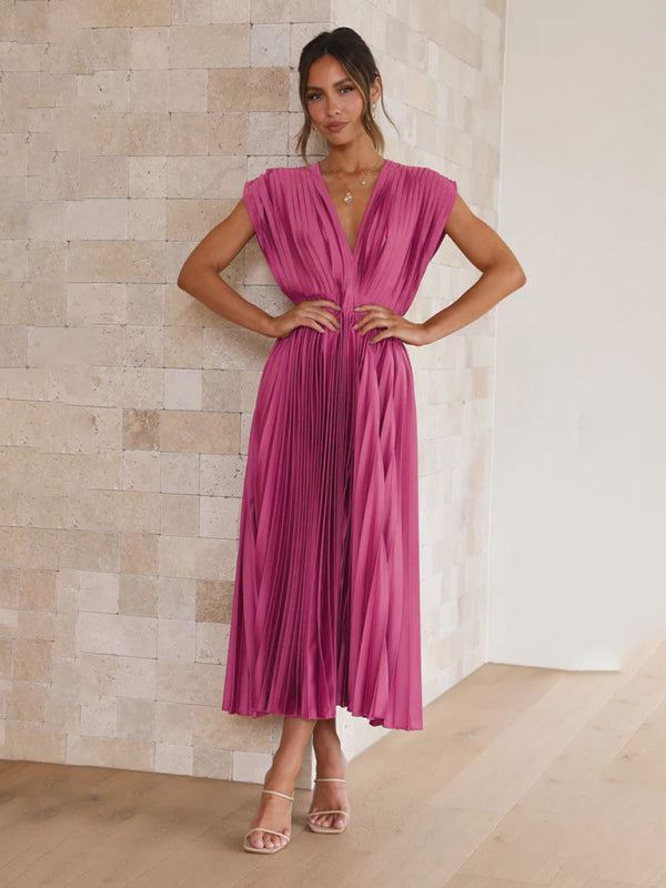 LB | Sukienka midi plisowana ChicSelect