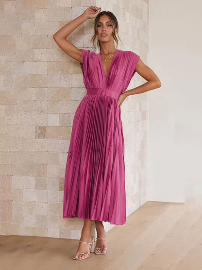 LB | Sukienka midi plisowana ChicSelect
