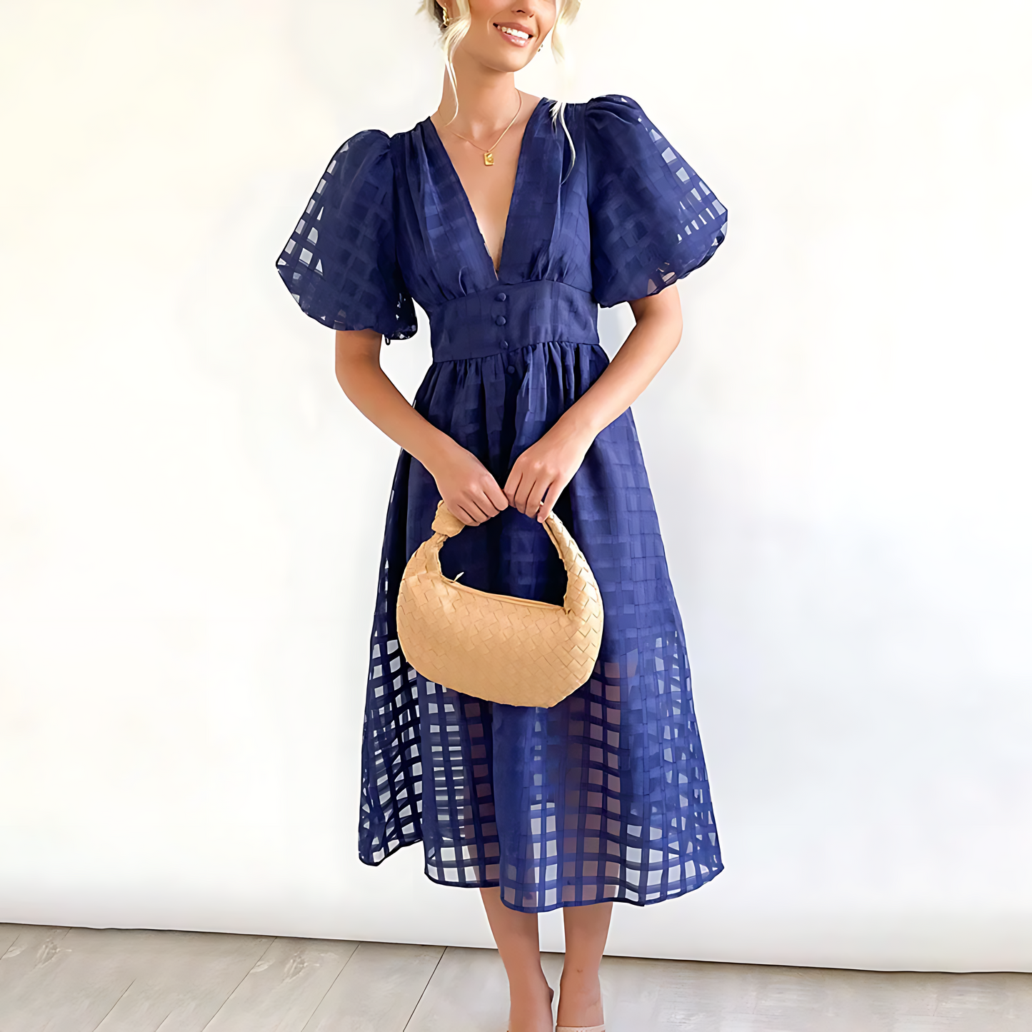 LB | Elegancka sukienka midi