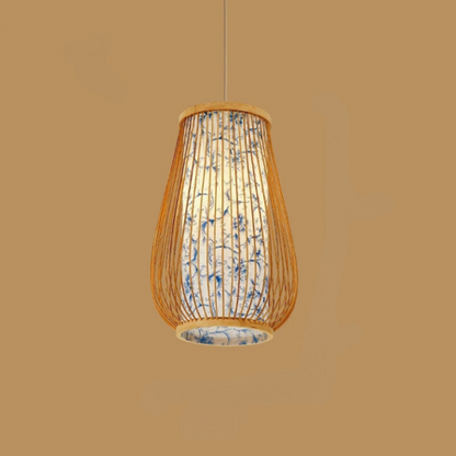 BambooHarmony | Spokojna lampa wisząca do herbaciarni