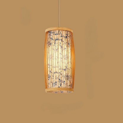 BambooHarmony | Spokojna lampa wisząca do herbaciarni