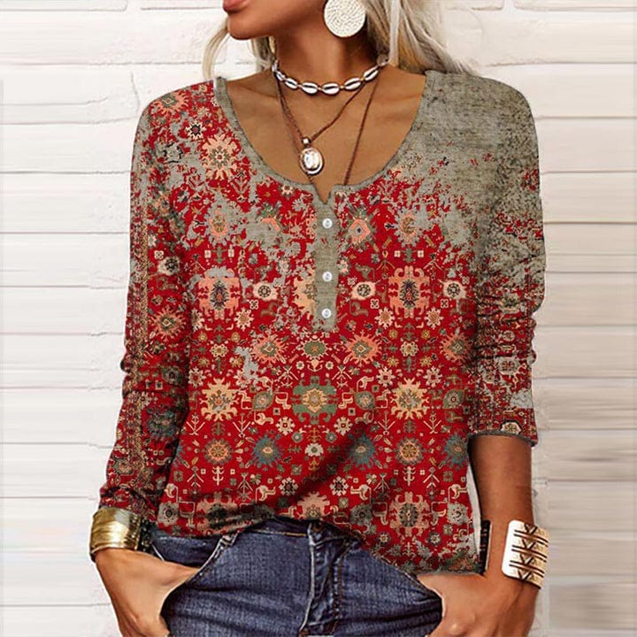 AS | Lavigne - Elegancki sweter z azteckim wzorem