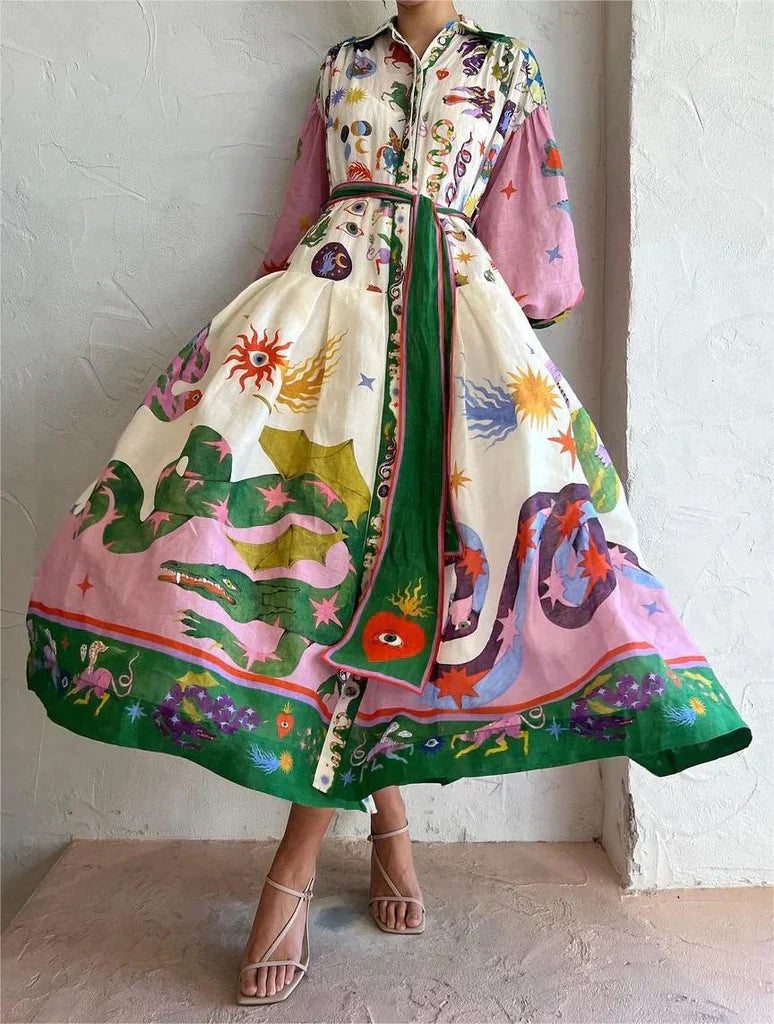 LB - włoska sukienka maxi