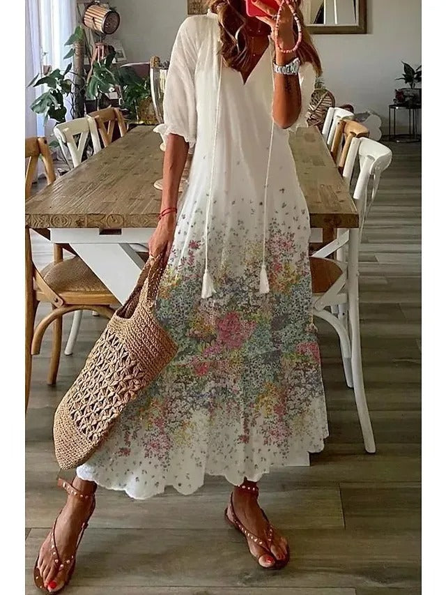 AS | Elegancka letnia sukienka maxi