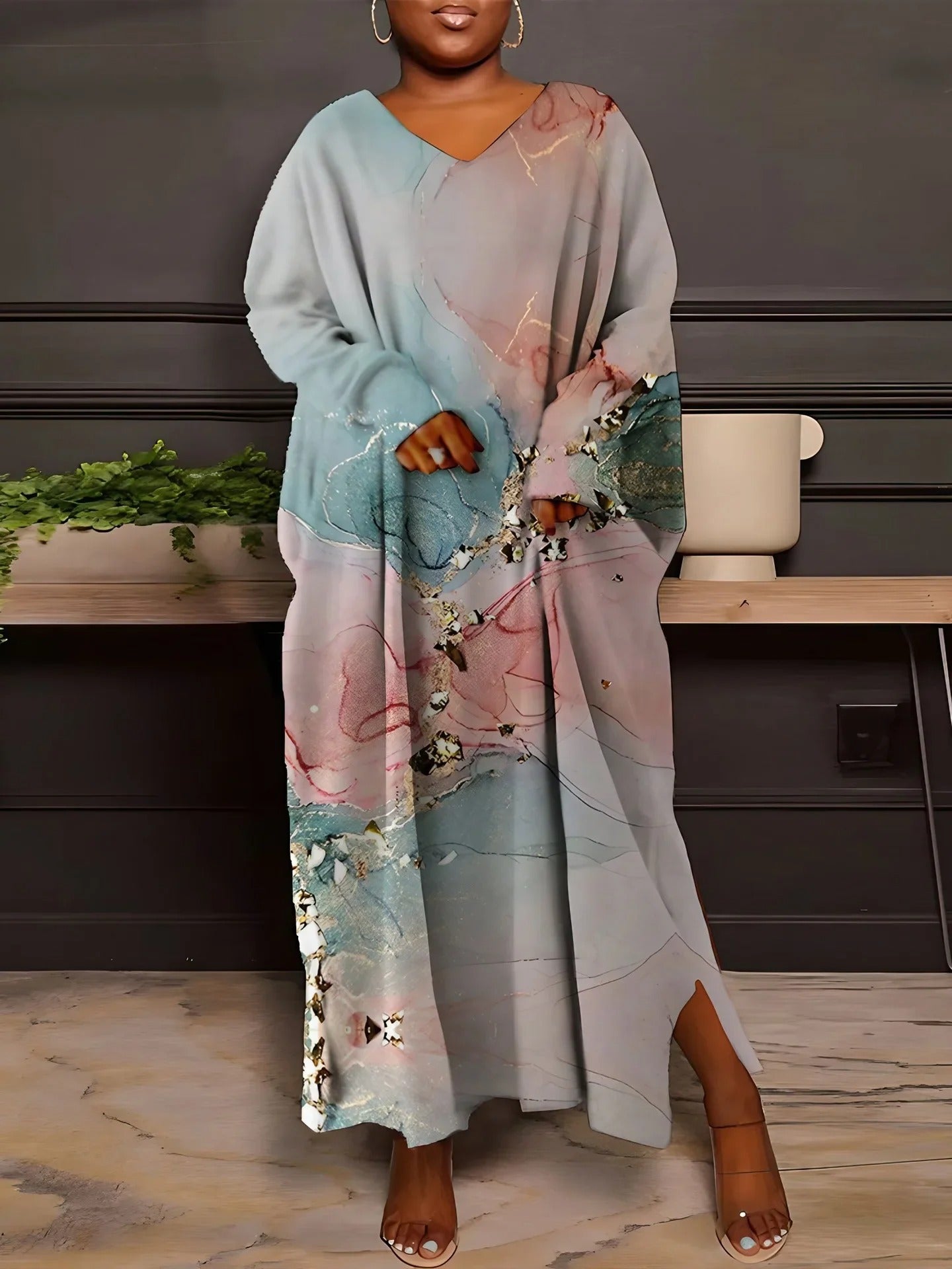 AS | Elegancka letnia sukienka maxi