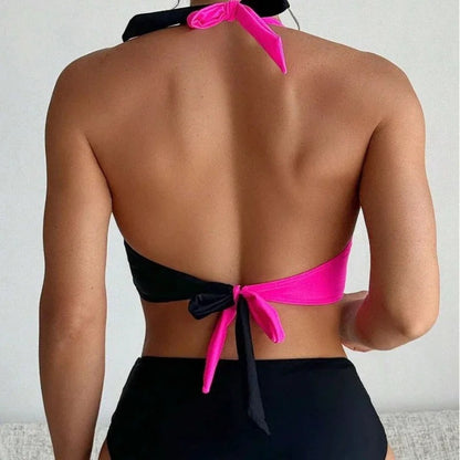 AS | Seksowne bikini bez pleców z paskiem na krzyż