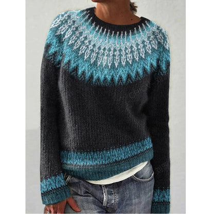 AS | Sweter z dzianiny colorblock z rękawami w paski