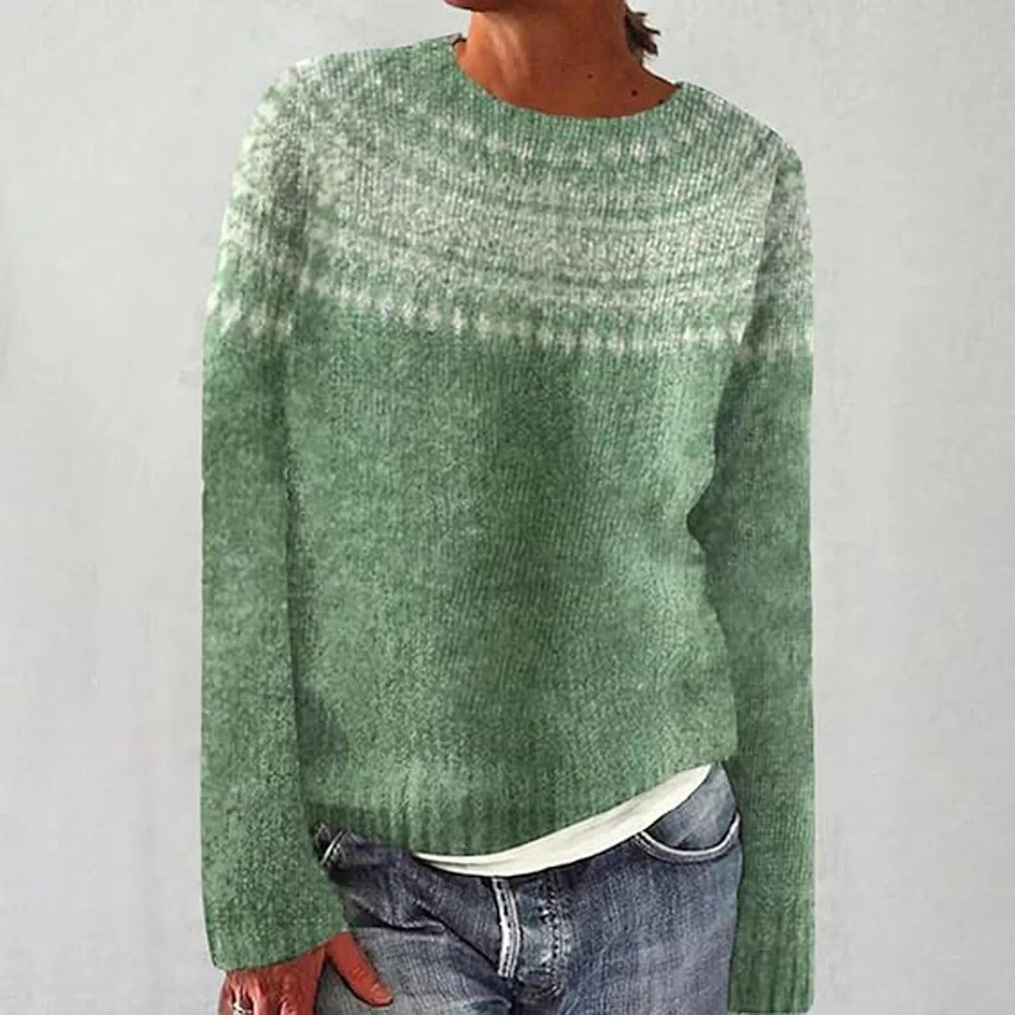 AS | Sweter z dzianiny colorblock z rękawami w paski