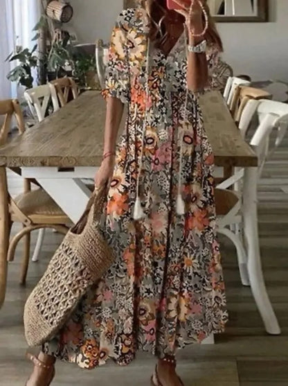 AS | Elegancka letnia sukienka maxi