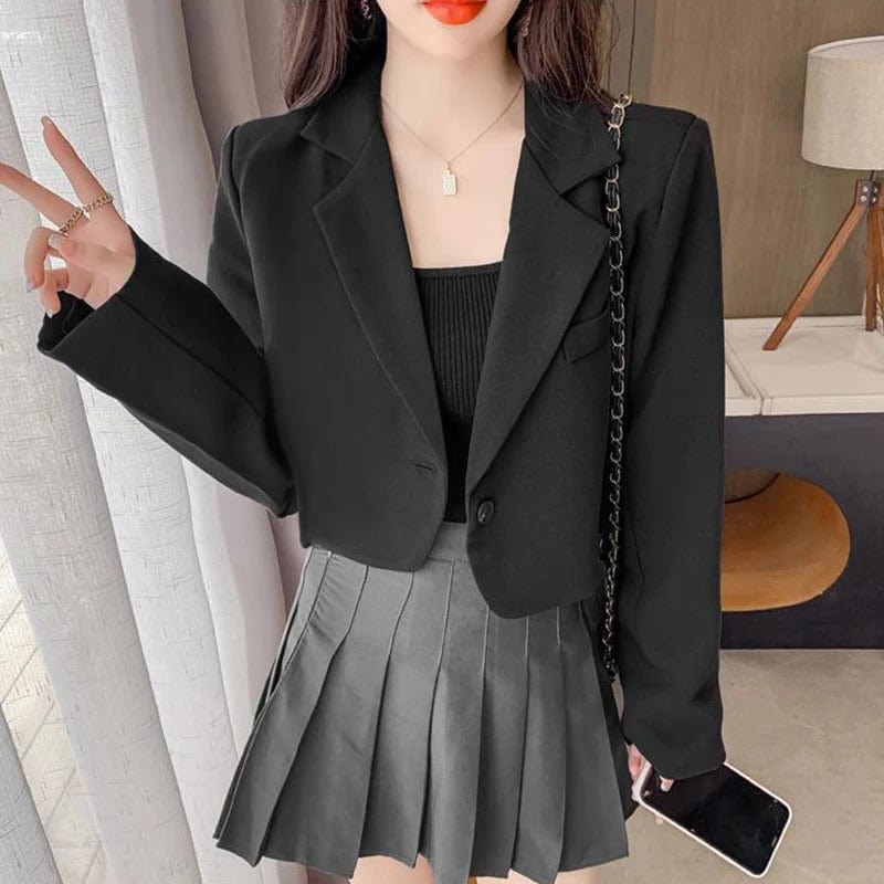 AS | Fashion Cropped Blazer Jacket
