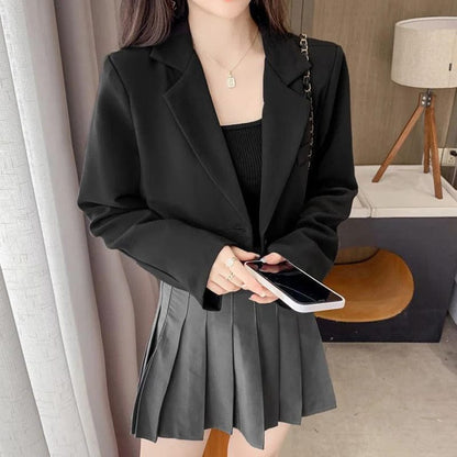 AS | Fashion Cropped Blazer Jacket