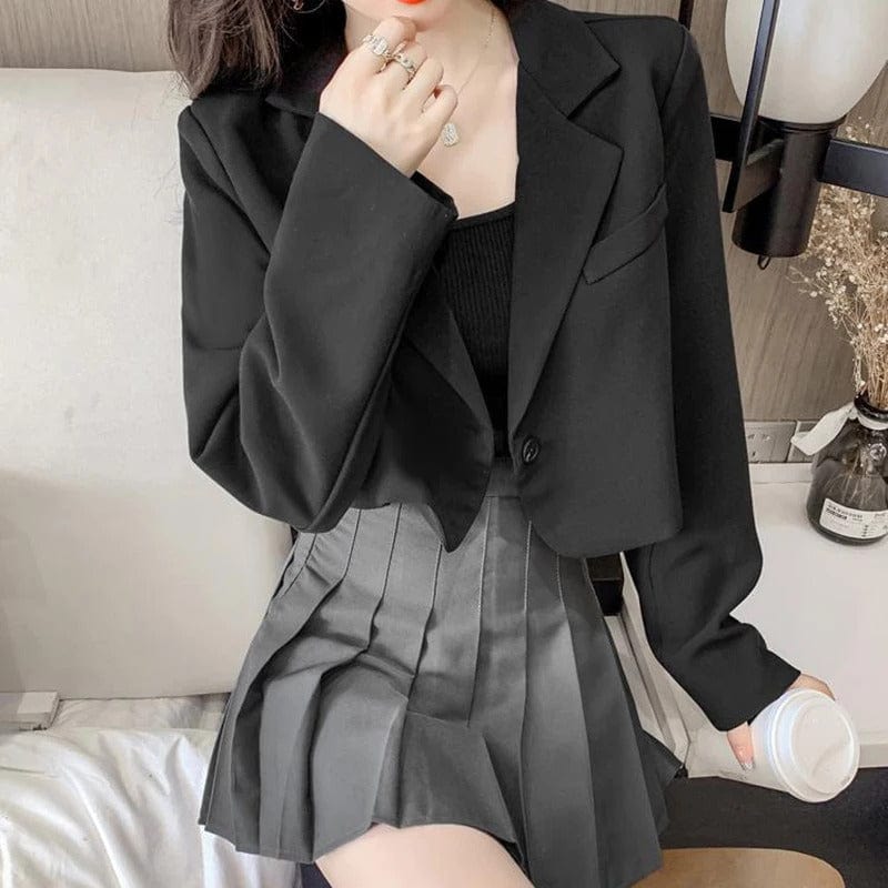 AS | Fashion Cropped Blazer Jacket