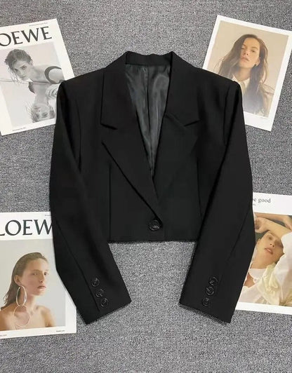 AS | Fashion Cropped Blazer Jacket