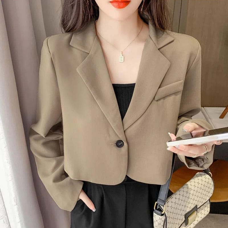 AS | Fashion Cropped Blazer Jacket