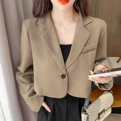 AS | Fashion Cropped Blazer Jacket