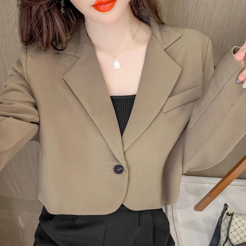 AS | Fashion Cropped Blazer Jacket