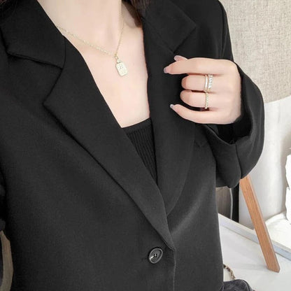 AS | Fashion Cropped Blazer Jacket