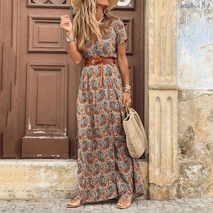 LB | Maxi sukienka Ibiza w stylu hippie + pasek GRATIS