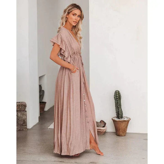 LB | Sukienka Maxi Ibiza Taupe