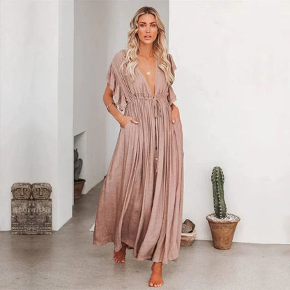 LB | Sukienka Maxi Ibiza Taupe