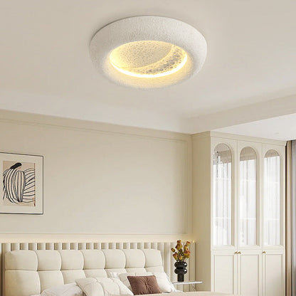 LuxeGlow | Elegancki okrągły kinkiet z żywicy