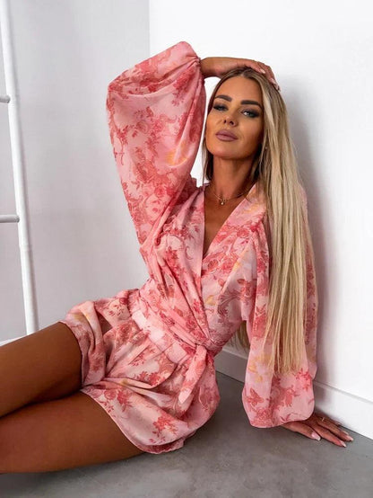 LB | Damski kombinezon z nadrukiem w stylu boho