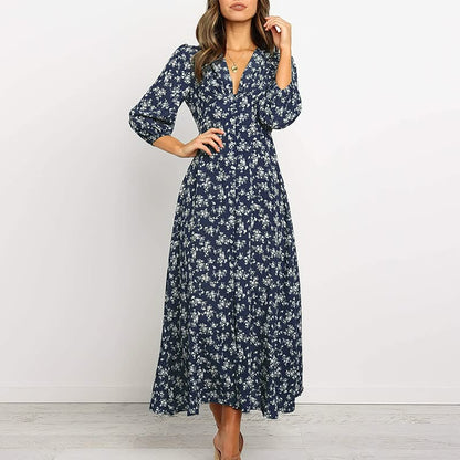 LB | Elegancka, zwiewna sukienka maxi dla kobiet