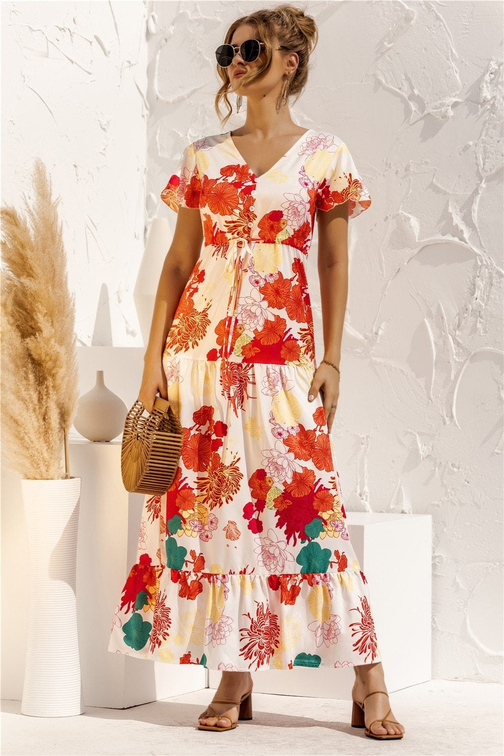 LB | "Kailani" Elegancka designerska sukienka maxi