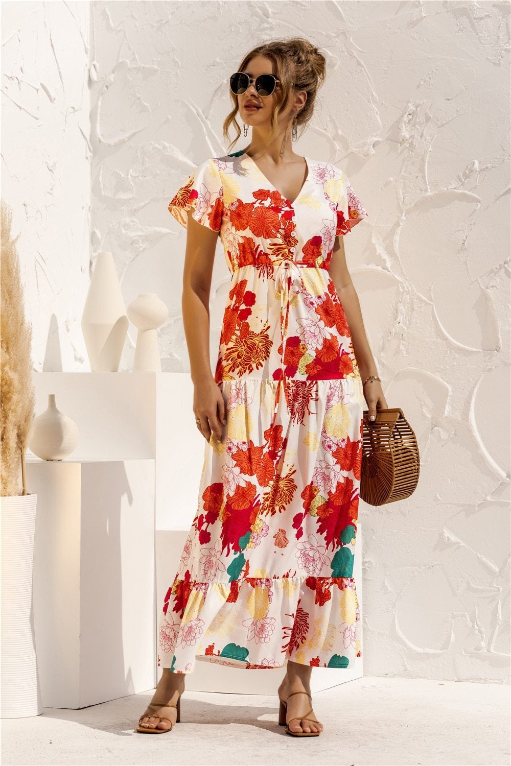 LB | "Kailani" Elegancka designerska sukienka maxi