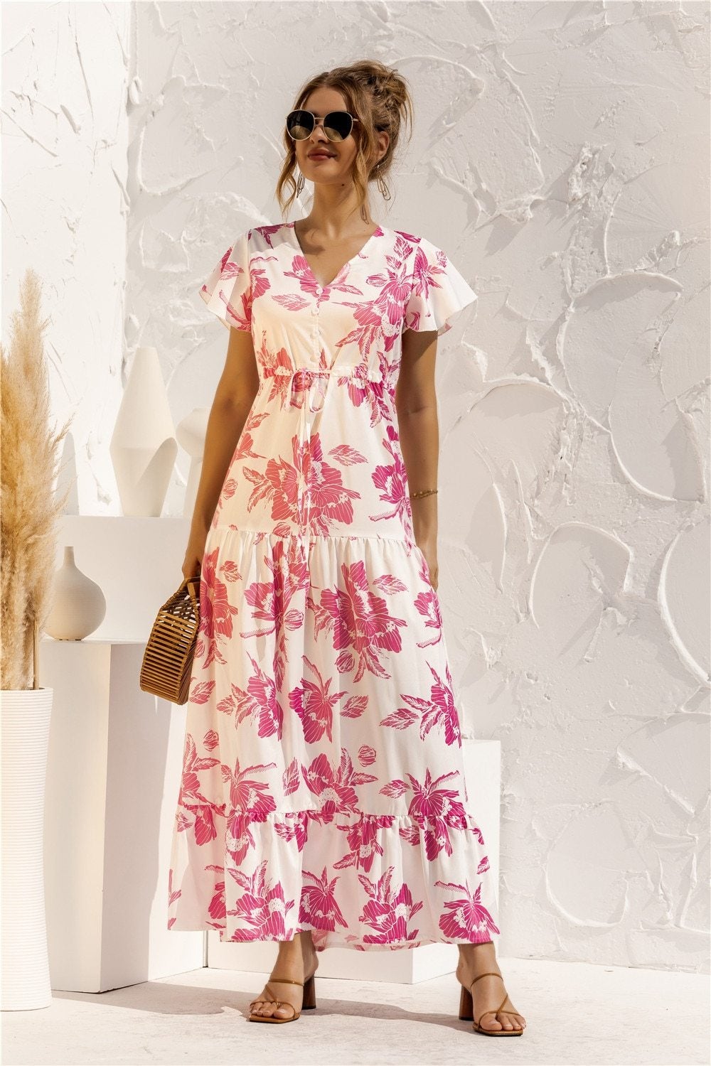 LB | "Kailani" Elegancka designerska sukienka maxi