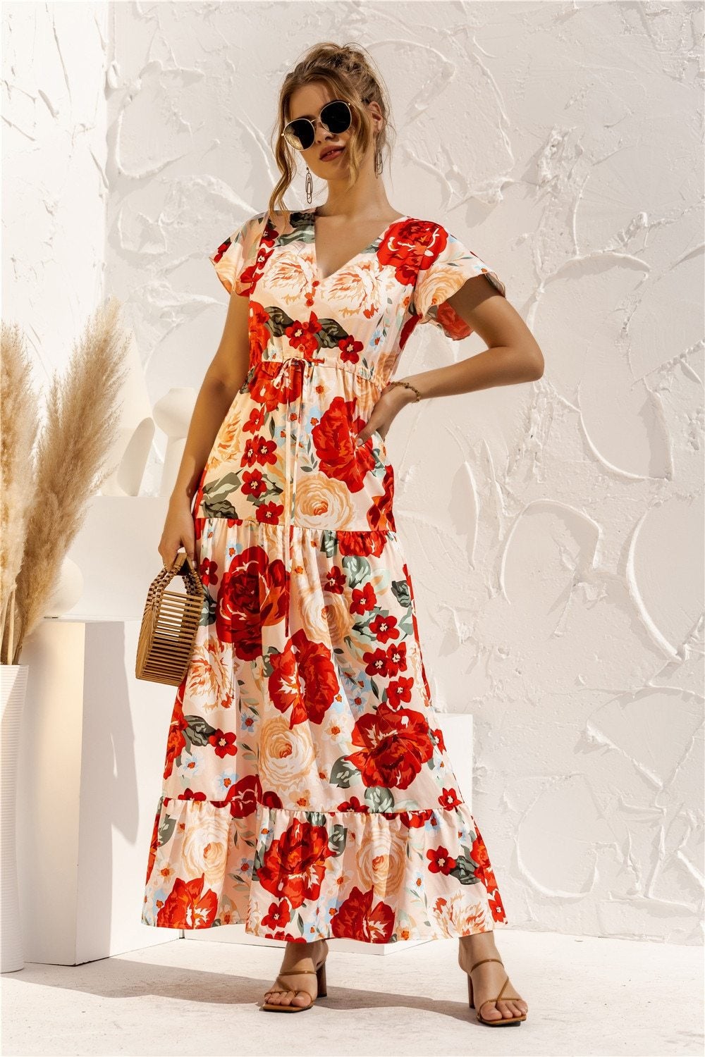 LB | "Kailani" Elegancka designerska sukienka maxi
